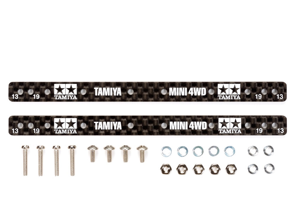 TAMIYA 15497 HG Carbon Multi Reinforcing Plate for 13/19mm Rollers (1.5mm) official product image 1